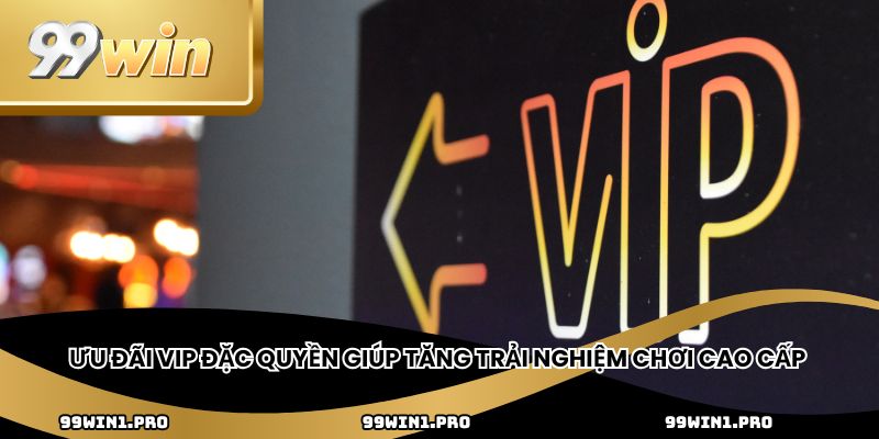Ưu đãi vip đặc quyền giúp tăng trải nghiệm chơi cao cấp