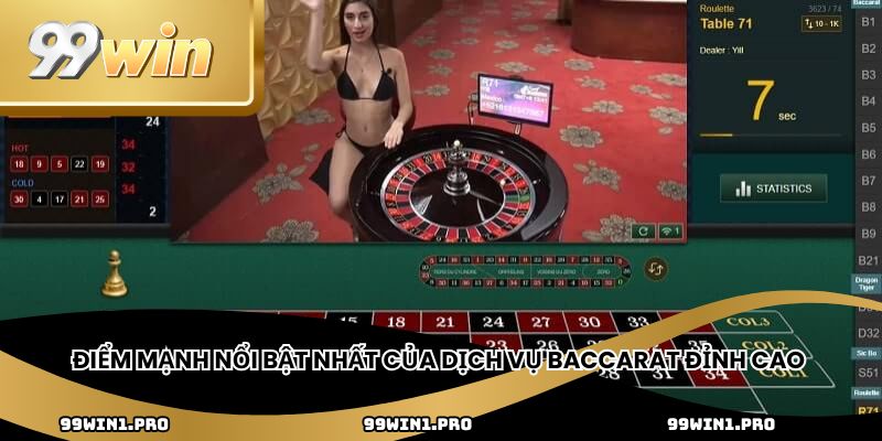 Điểm mạnh nổi bật nhất của dịch vụ baccarat đỉnh cao